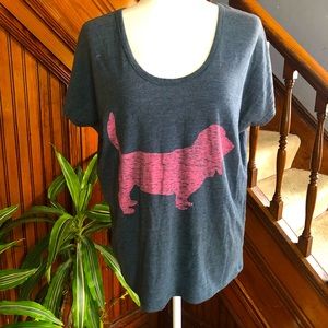 Gap Doggie T-shirt Gray Sz M